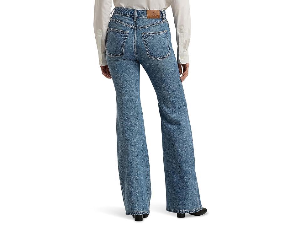 LAUREN Ralph Lauren High-Rise Flare Jeans (Dusk Indigo Wash) Women's Jeans Product Image