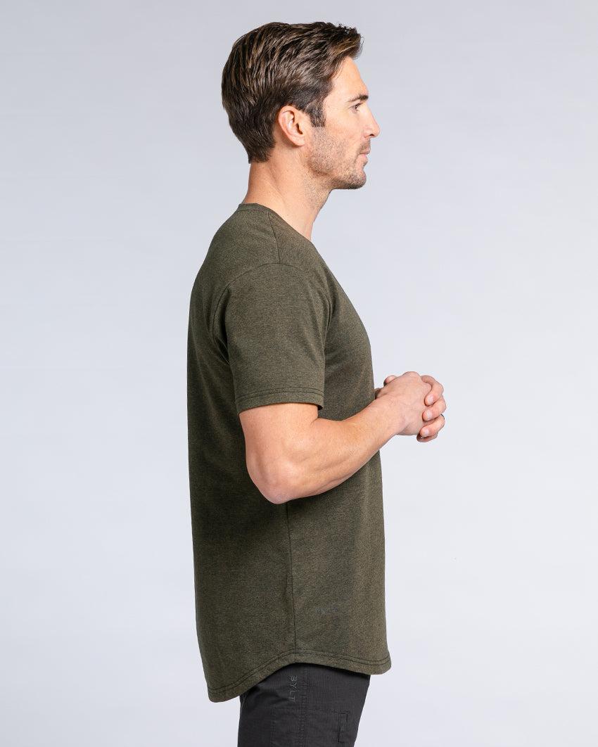 Snow Wash Drop-Cut V-Neck Product Image