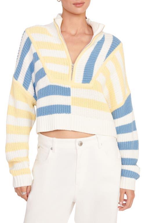 STAUD Hampton Half Zip Crop Sweater Product Image