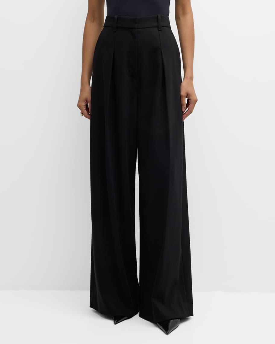 Ryder Pleated Straight-Leg Pants Product Image