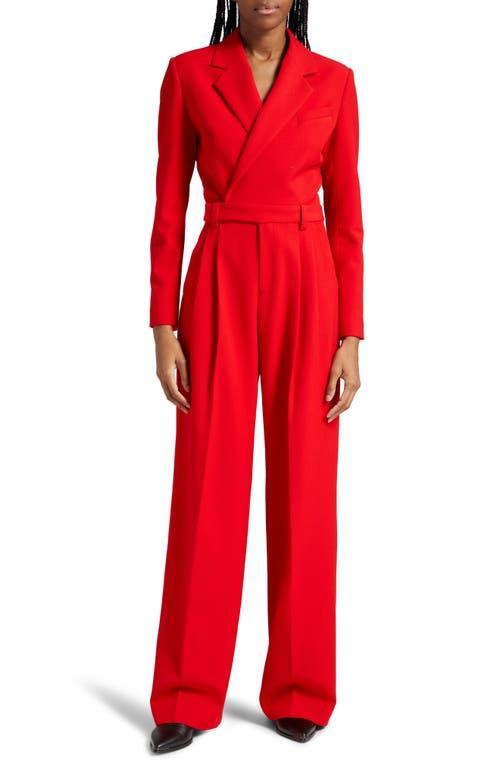 Womens Tatum Pleated Crepe Wide-Leg Jumpsuit Product Image