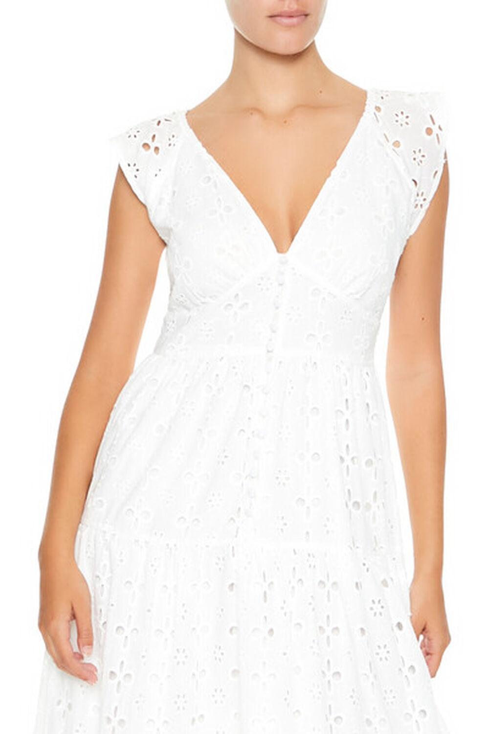 Tiered Eyelet Maxi Dress | Forever 21 Product Image