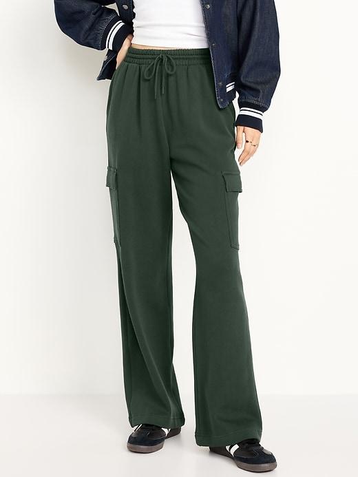 Extra High-Waisted SoComfy Cargo Sweatpants Product Image