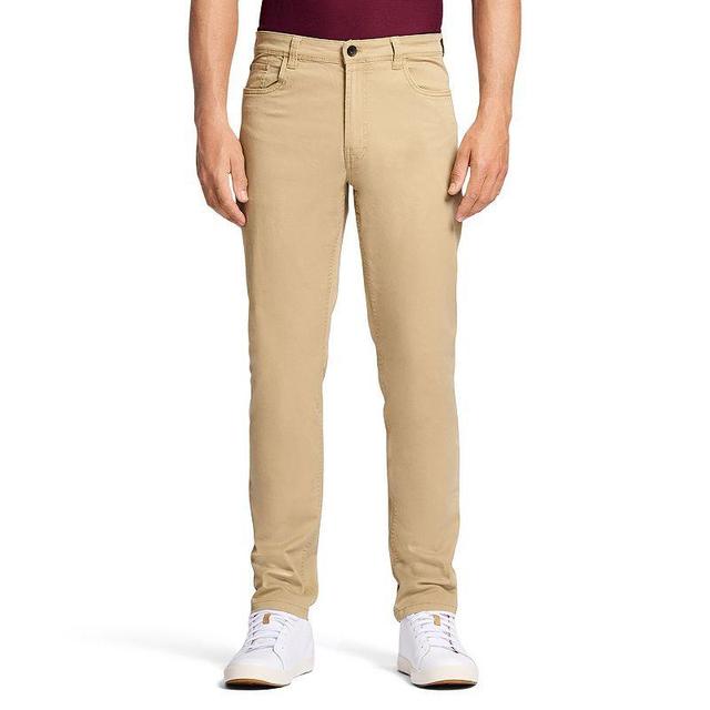 Mens IZOD Saltwater 5-Pocket Straight Leg Pants Cedarwood Green Product Image