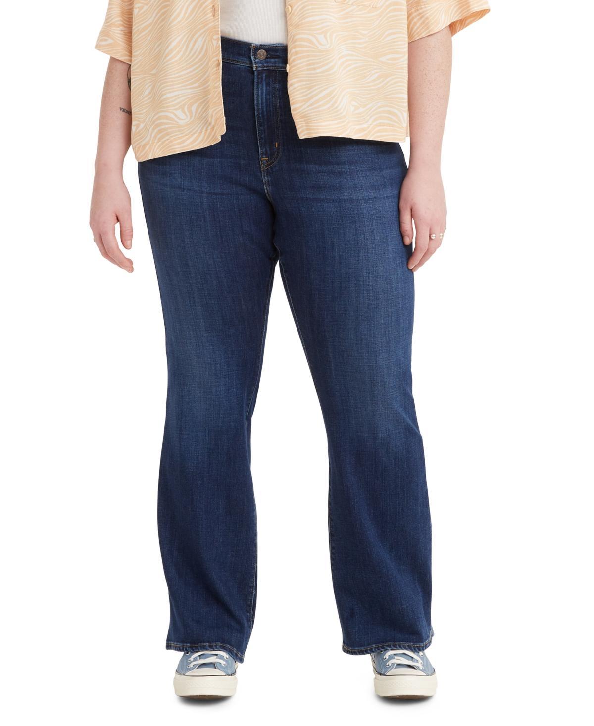 Levis Plus Size 726 High Rise Flare Leg Denim Jeans Product Image