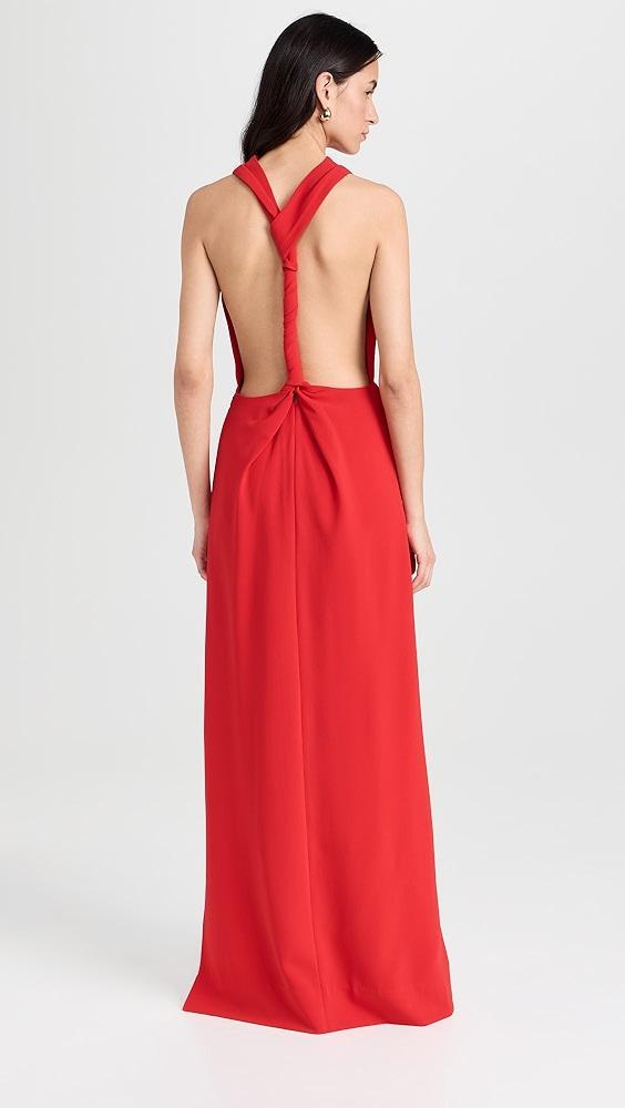 Proenza Schouler Faye Backless Dress In Matte Viscose Crepe | Shopbop Product Image