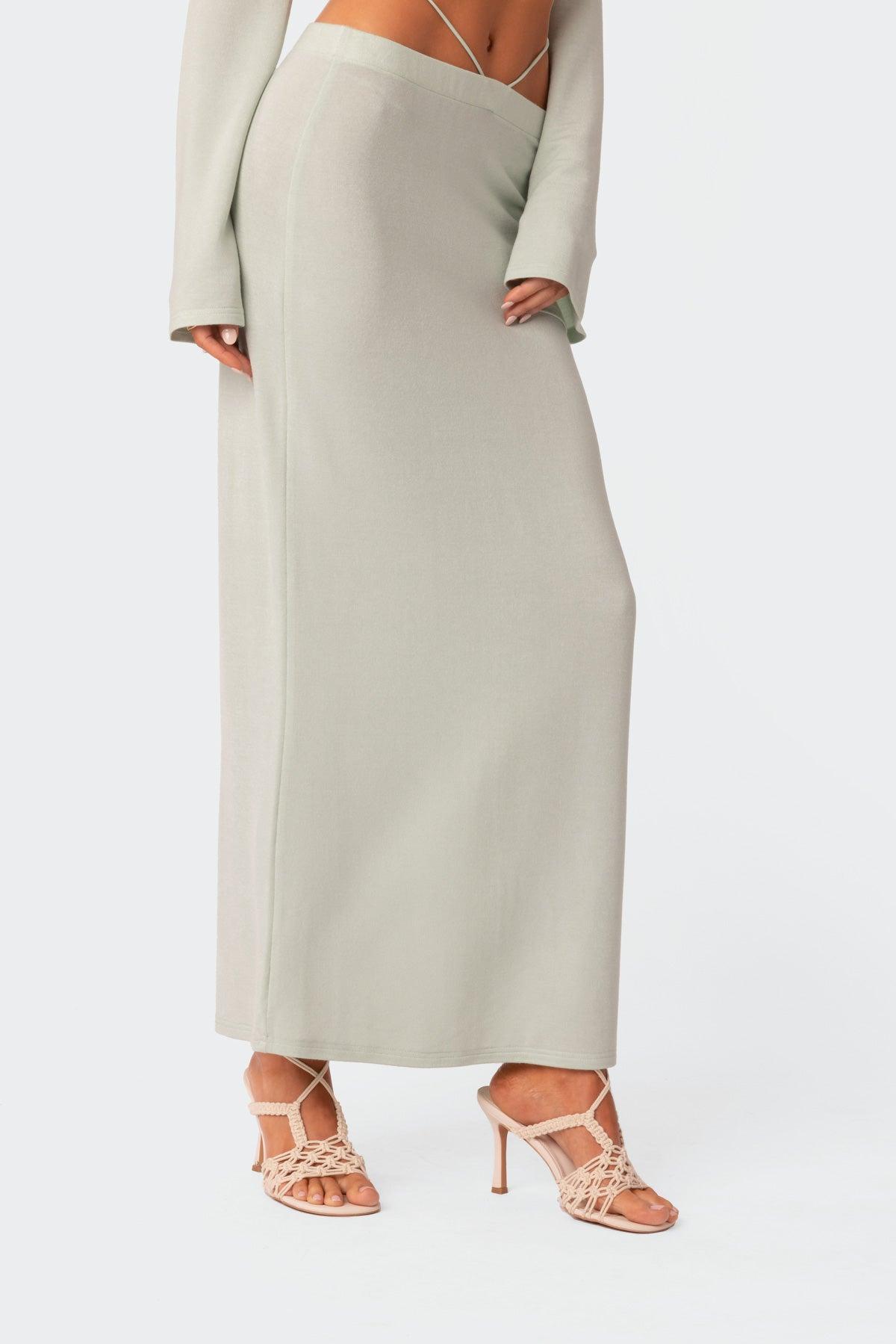 Celeste Low Rise Strap Maxi Skirt Product Image