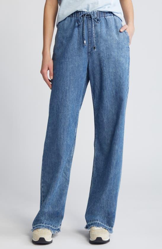 Ultra Featherweight Logan Pull-on Wide Leg Denim Pants In Delmar Product Image