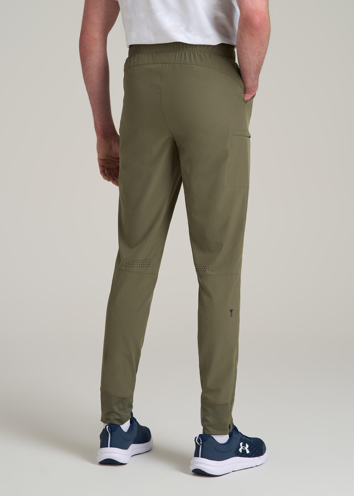 Featherweight Perforated Training Jogger for Tall Men in Olive Male Product Image