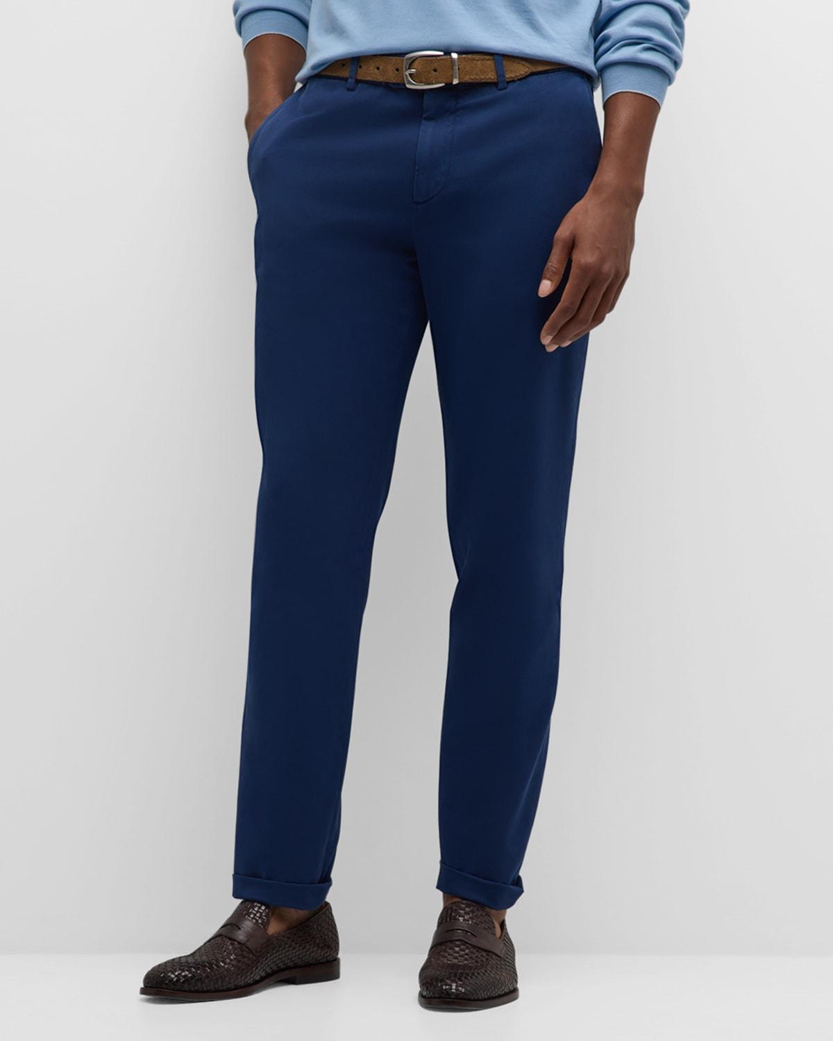 Mens Dyed Flat-Front Pants Product Image