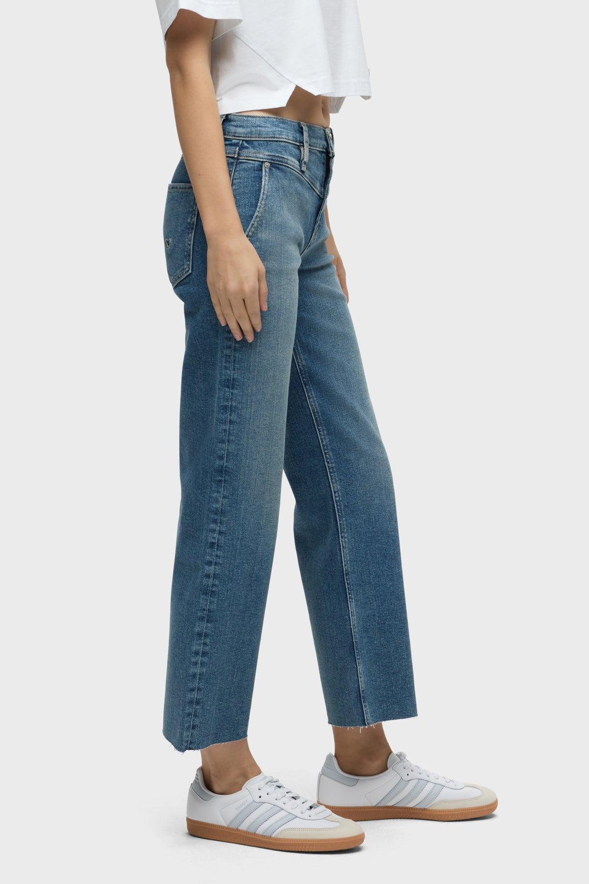 Rosie High-Rise Wide Leg Ankle Jean Female Product Image