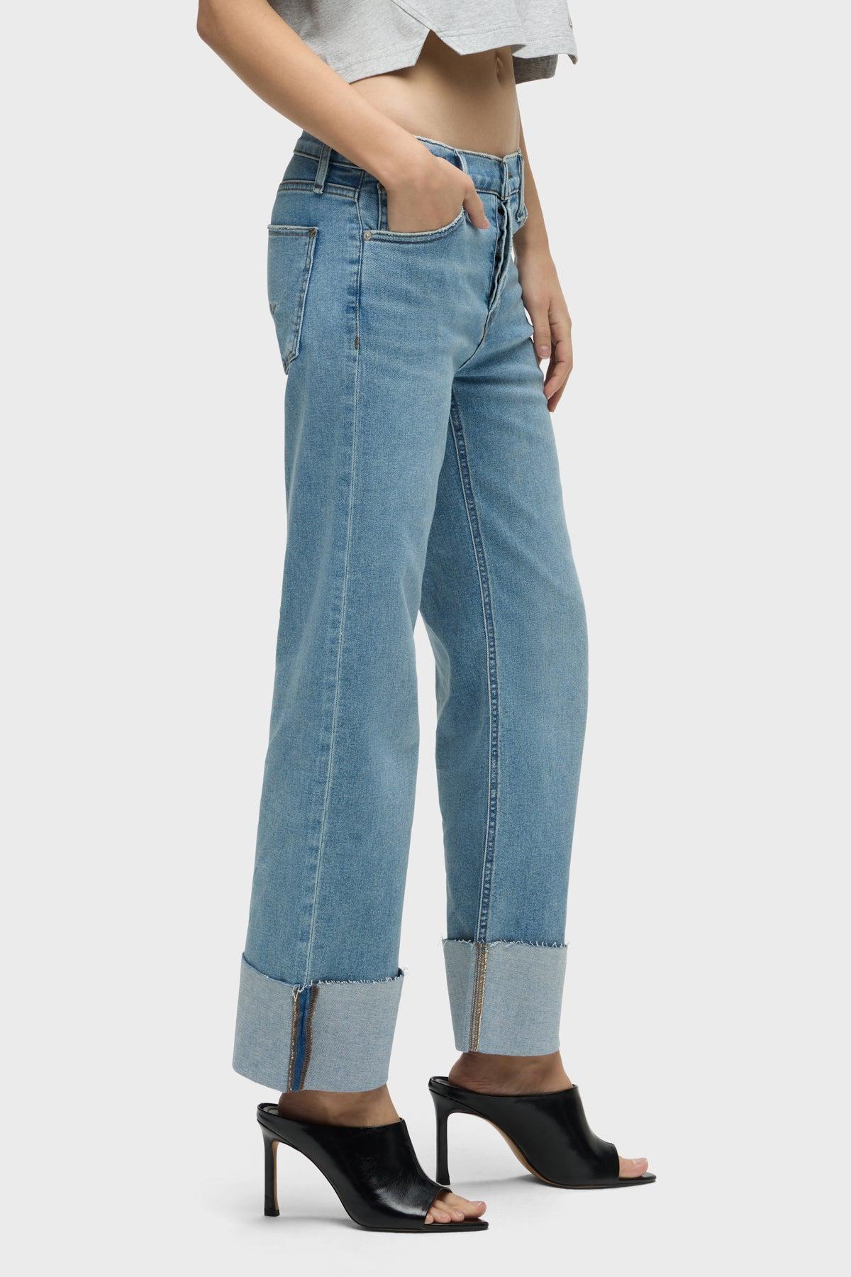 Rosie High-Rise Wide Leg Jean w/ Cuff Female Product Image