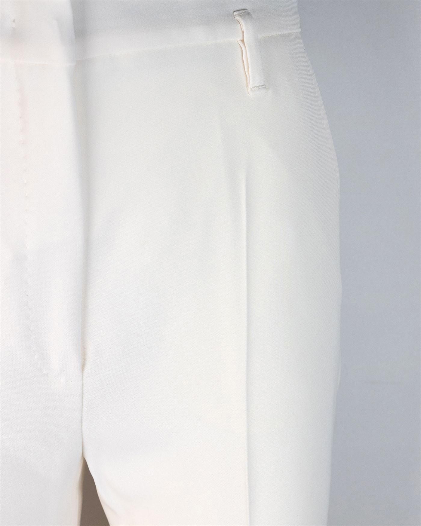 MAX MARA Pantalone Alabama In Cady Bianco In 008 Product Image