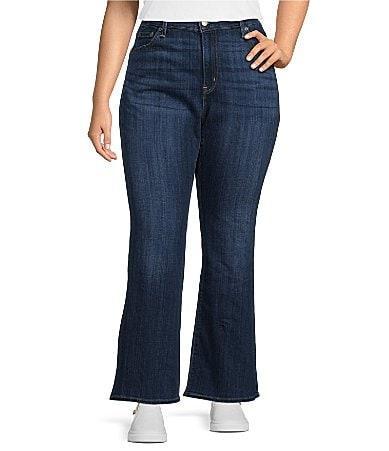 Levis Plus Size 726 High Rise Flare Leg Denim Jeans Product Image