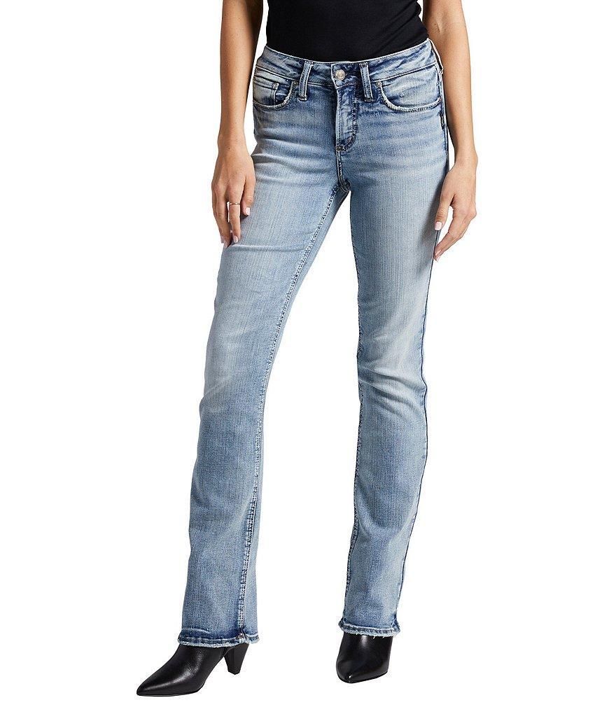 Silver Jeans Co. Suki Slim Mid Rise Light Wash Bootcut Jeans Product Image