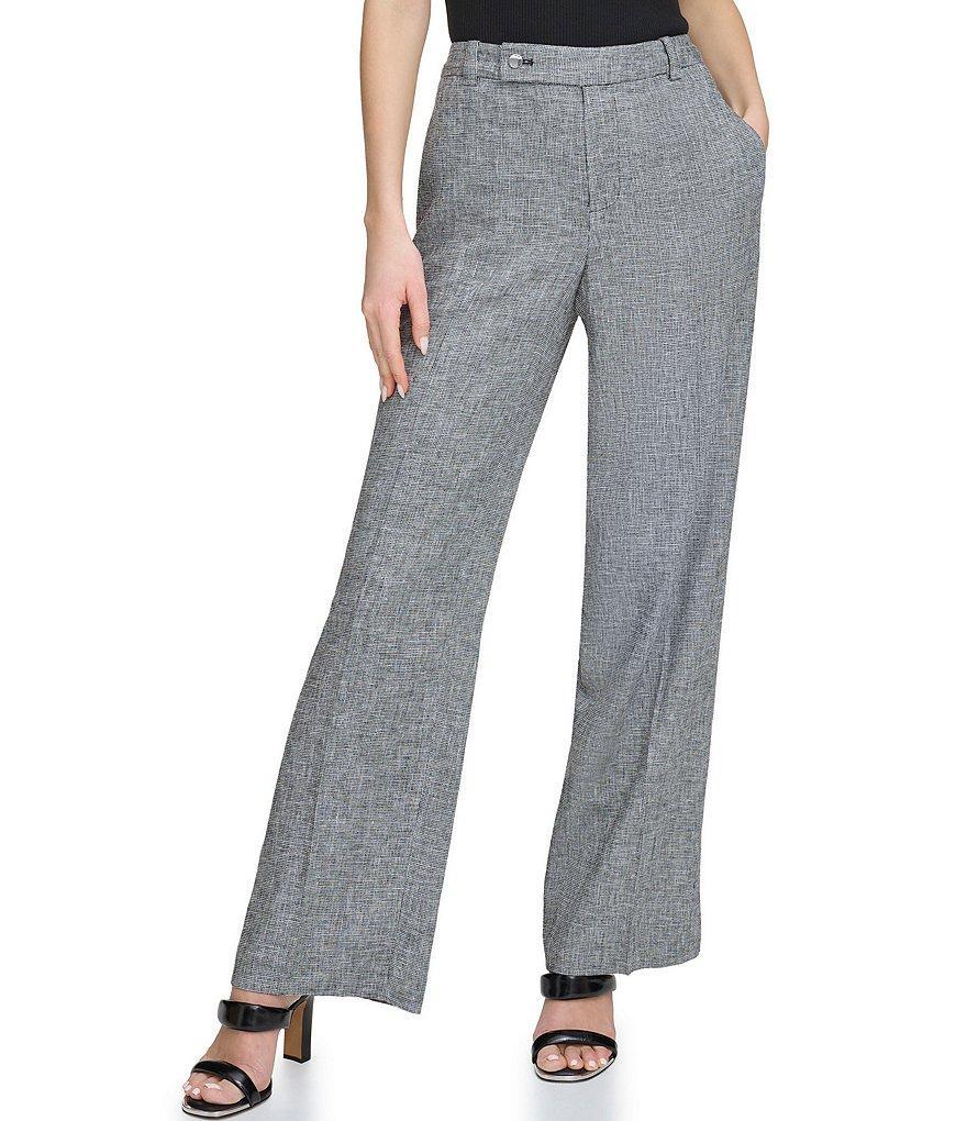 DKNY Mid Rise Straight Leg Pants product image