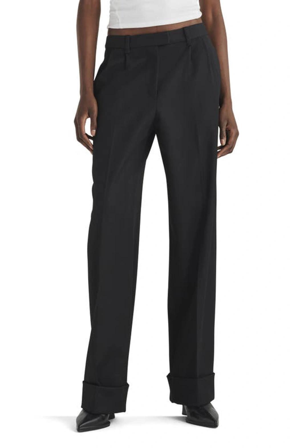 Marianne Virgin Wool Straight Leg Pants In Black product image