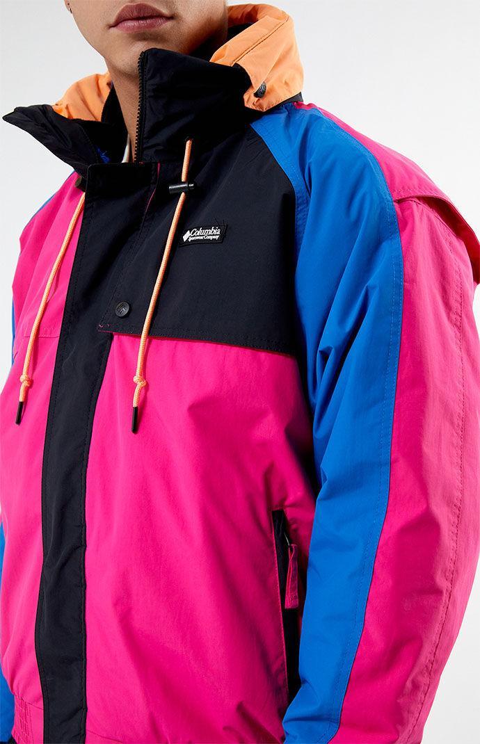 Columbia Men's Wintertrainer Interchange Snow Jacket in Blue/Pink - Product Image