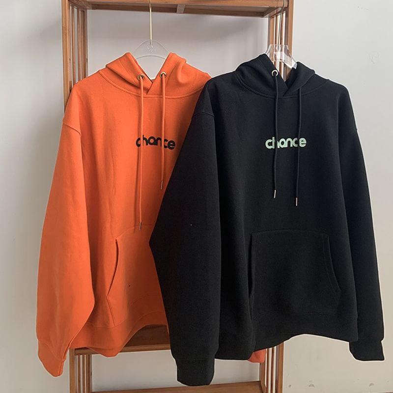 Lettering Oversized Hoodie Product Image