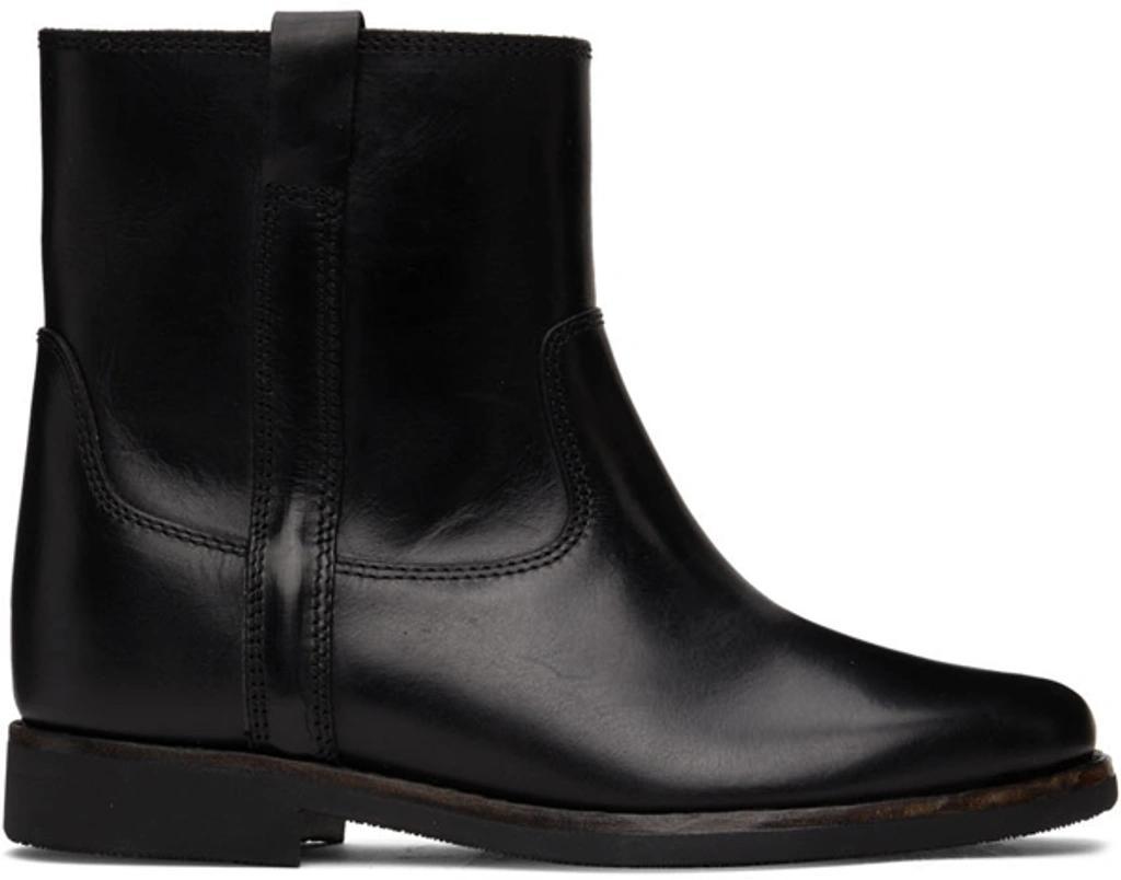 Susee Used Leather Boots - Atterley In Black Product Image