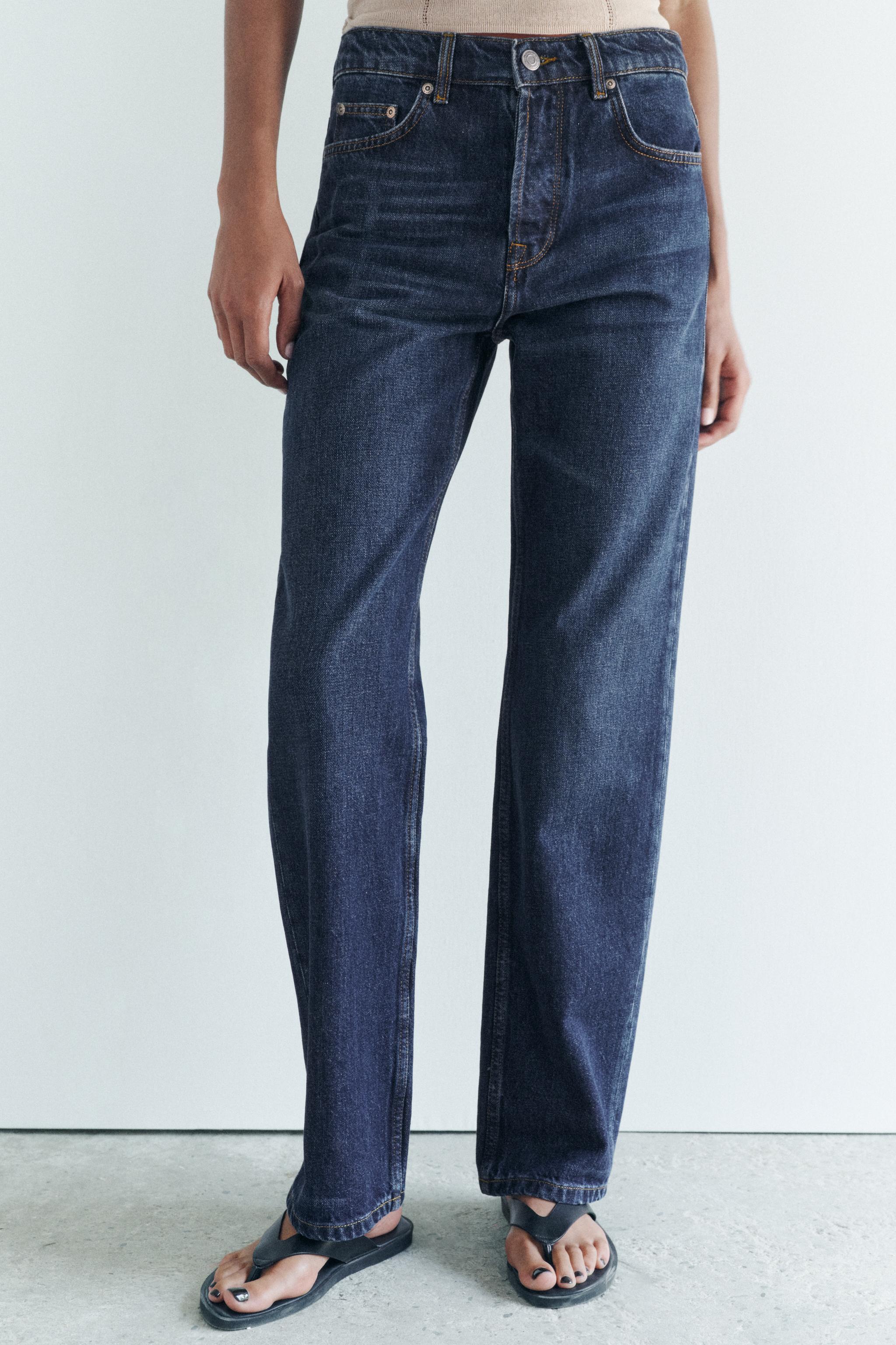 STRAIGHT CUT MID RISE JEANS ZW COLLECTION Product Image