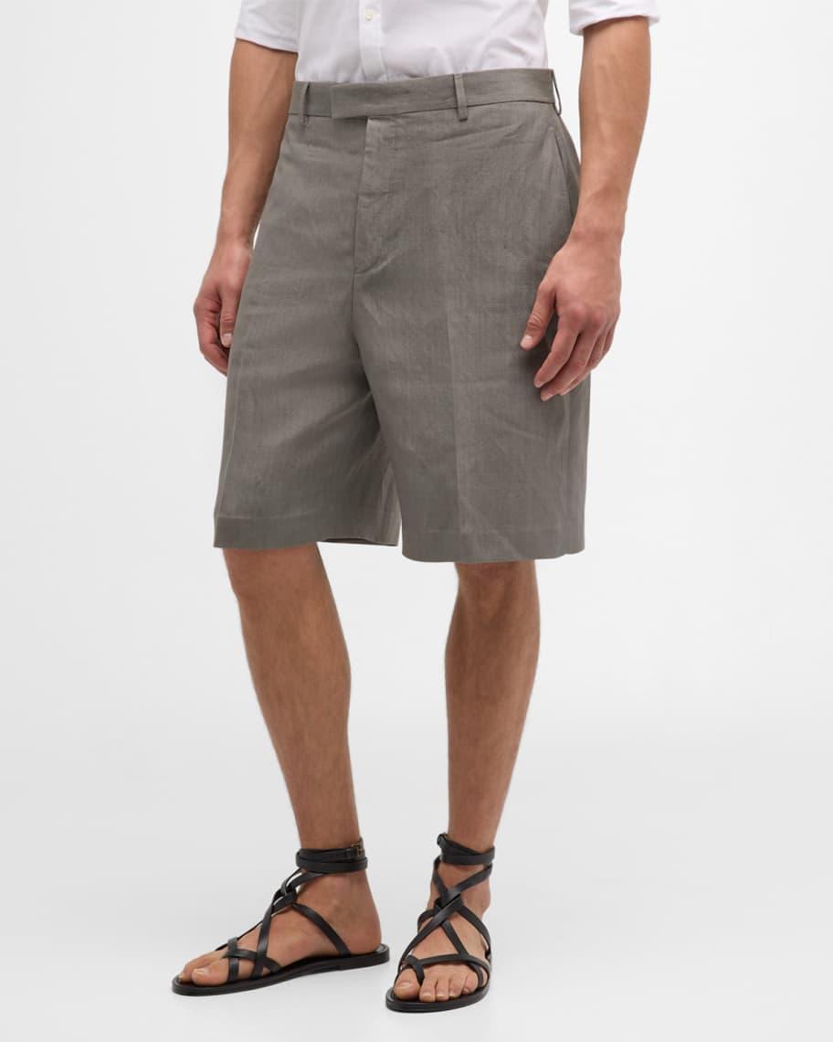 Mens Linen-Blend Shorts Product Image