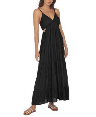 Women's Side-Cutout Maxi Dress Cover-Up Product Image