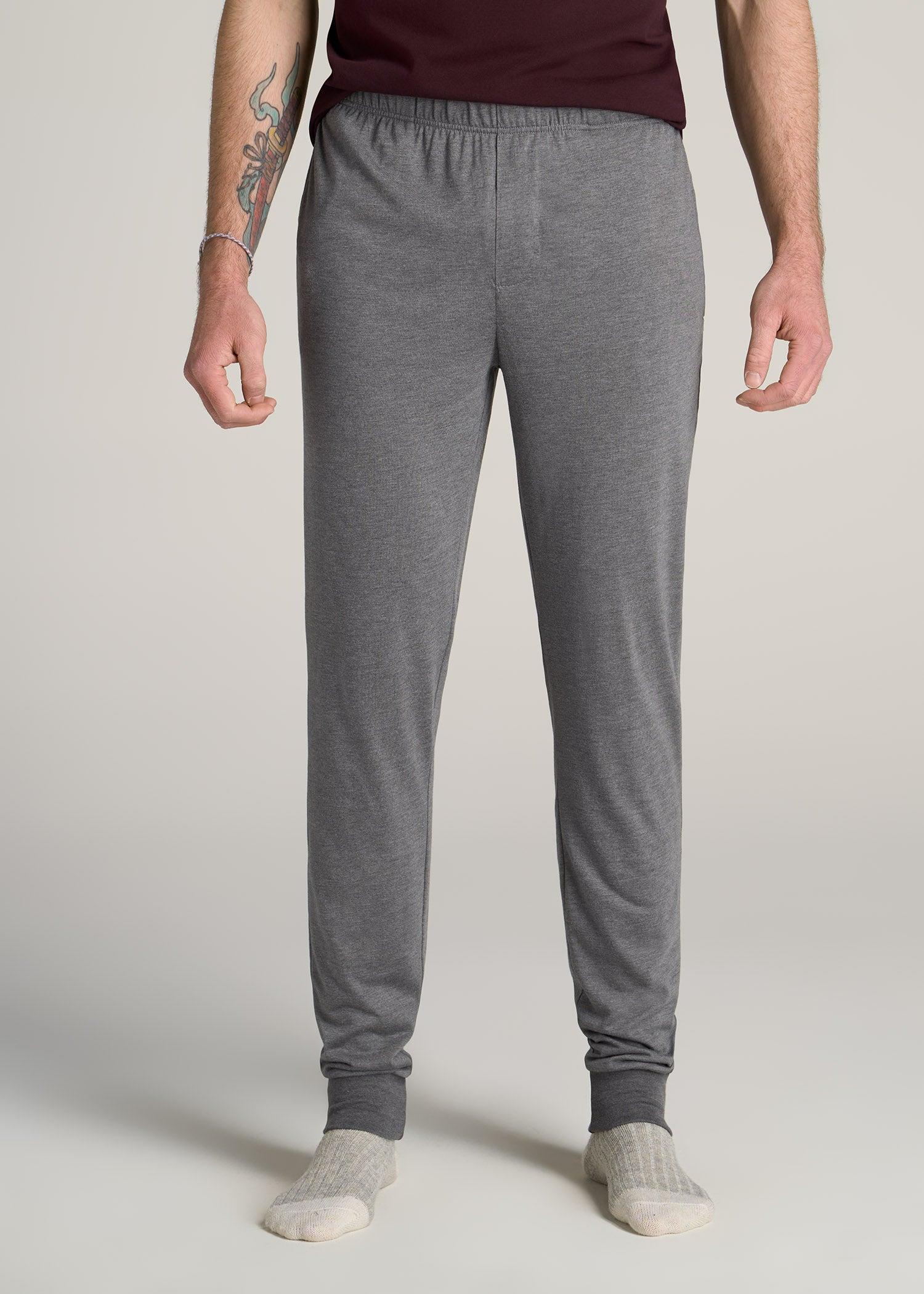 Lounge Pant Joggers for Tall Men in Charcoal Male Product Image