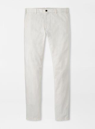 Peter Millar Mens Somerset Flat-Front Pant | Color: Almond | Size: 33 Product Image