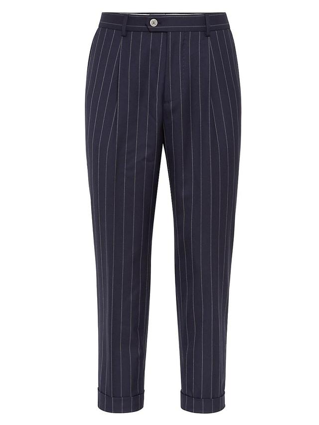 Mens Leisure Fit Trousers in Super 150s Virgin Wool Product Image