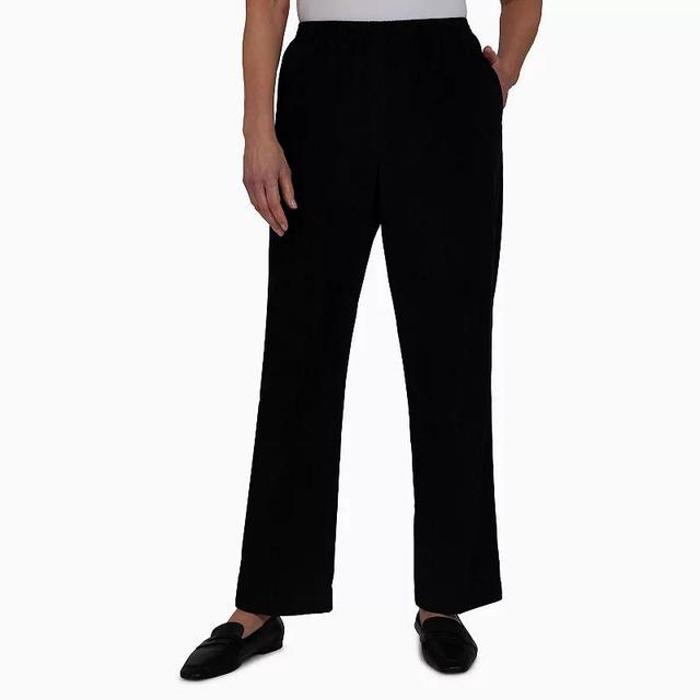 Womens Alfred Dunner Classics Corduroy Pull-On Straight-Leg Pants, Womens Product Image