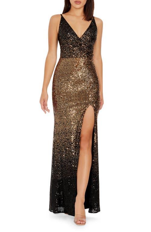 Dress the Population Jordana Sequin Side Slit Gown Product Image