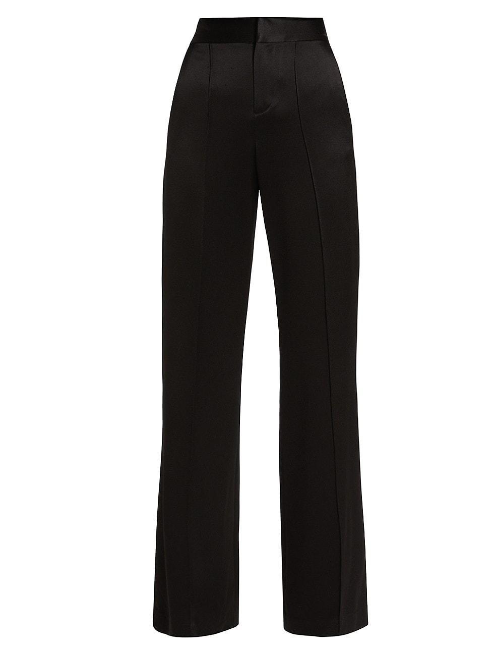 Alice + Olivia Dylan High Waist Wide Leg Pants Product Image