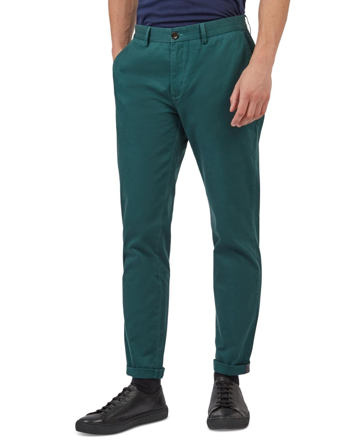 Ben Sherman Mens Slim-Fit Stretch Five-Pocket Branded Chino Pants Product Image