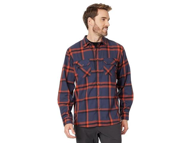 Flylow Handlebar Tech Flannel (Night/Sandstone Plaid) Men's Clothing Product Image