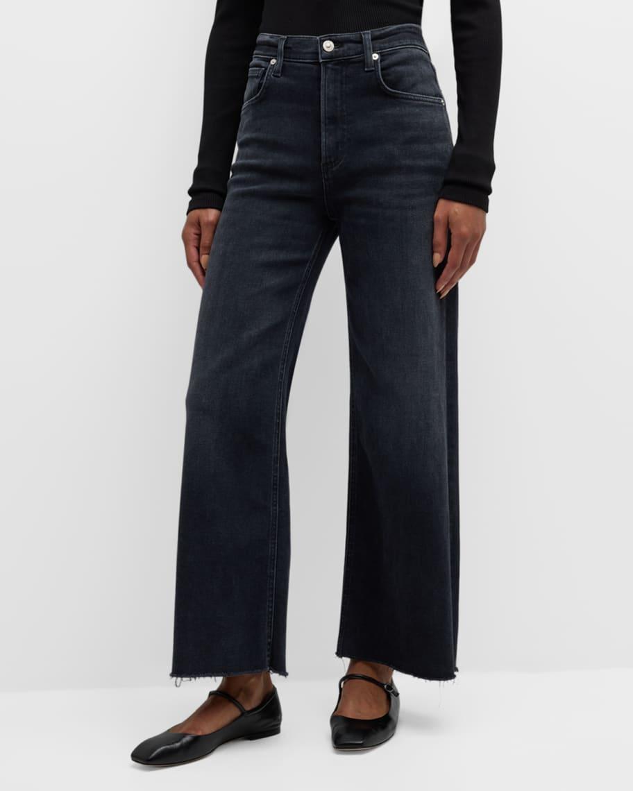 Lyra Wide-Leg Cropped Jeans Product Image