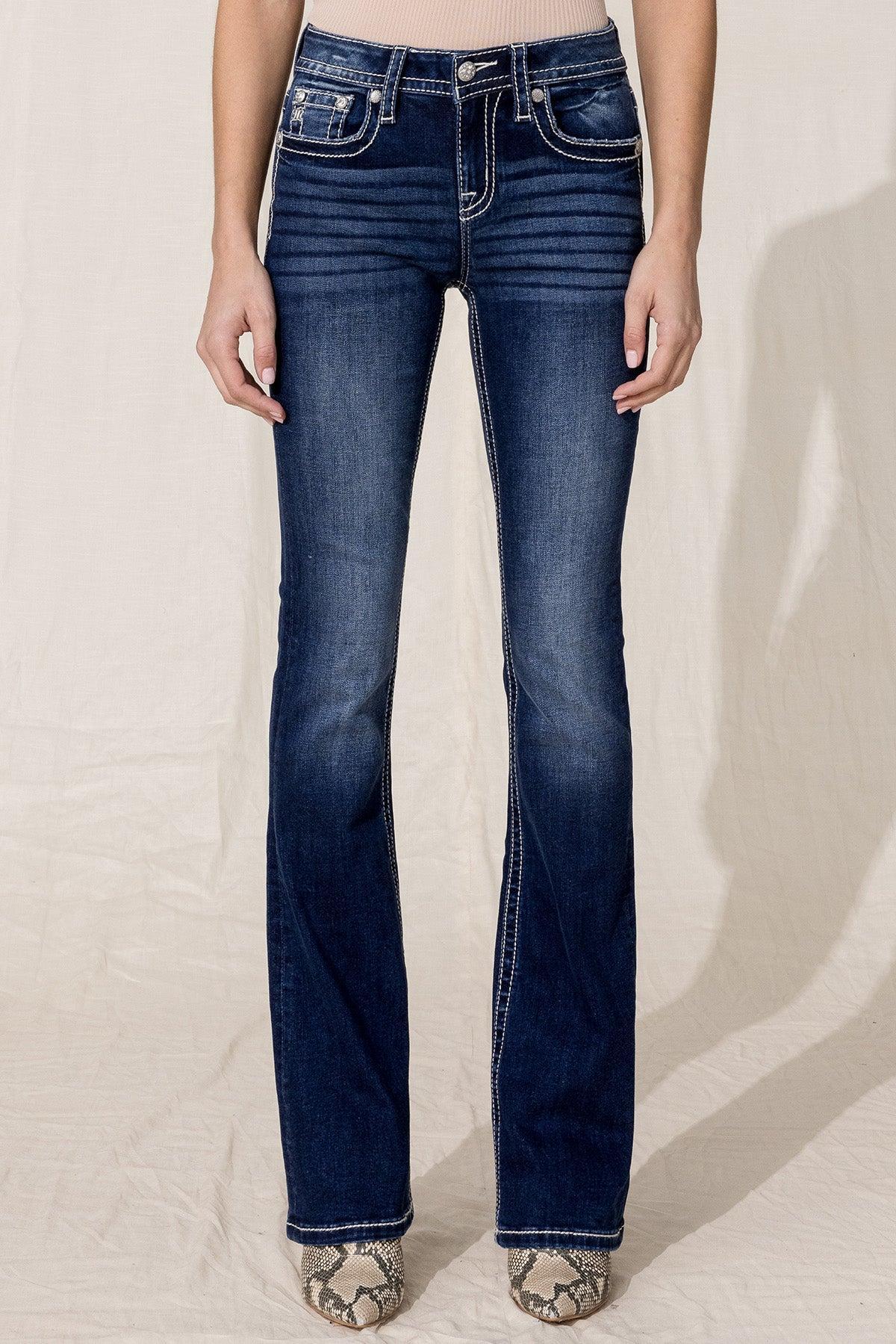 Crystal Flakes Bootcut Jeans Product Image