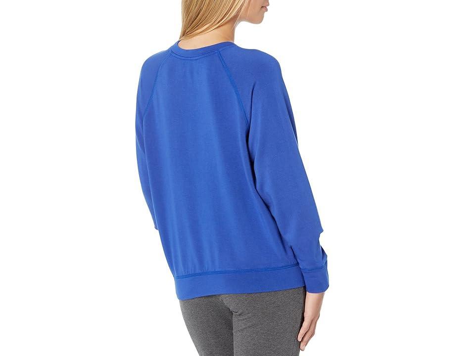 SUNDRY Grateful Sweatshirt (Bright Lapis) Women's Clothing Product Image