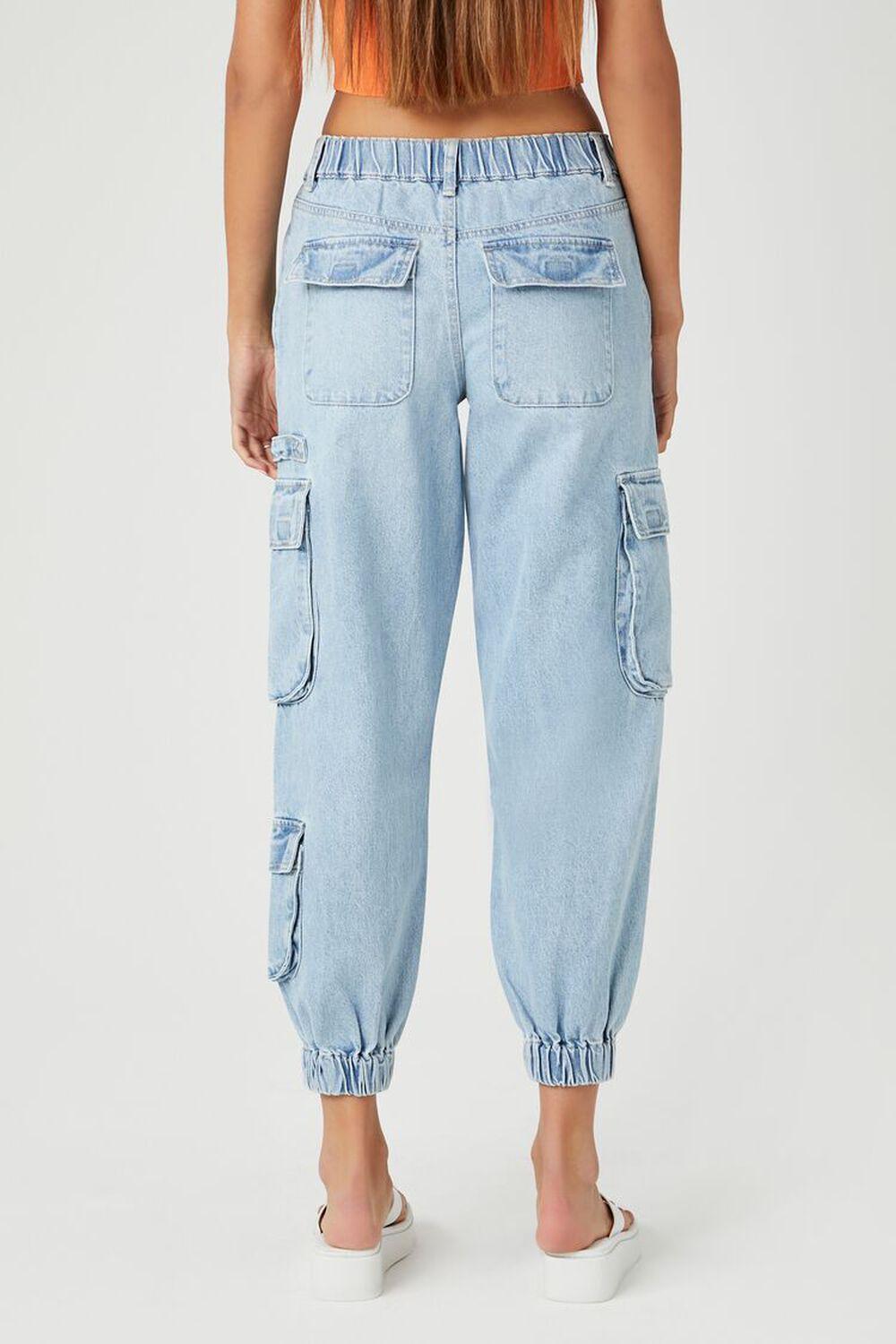 Cargo Denim Joggers | Forever 21 Product Image