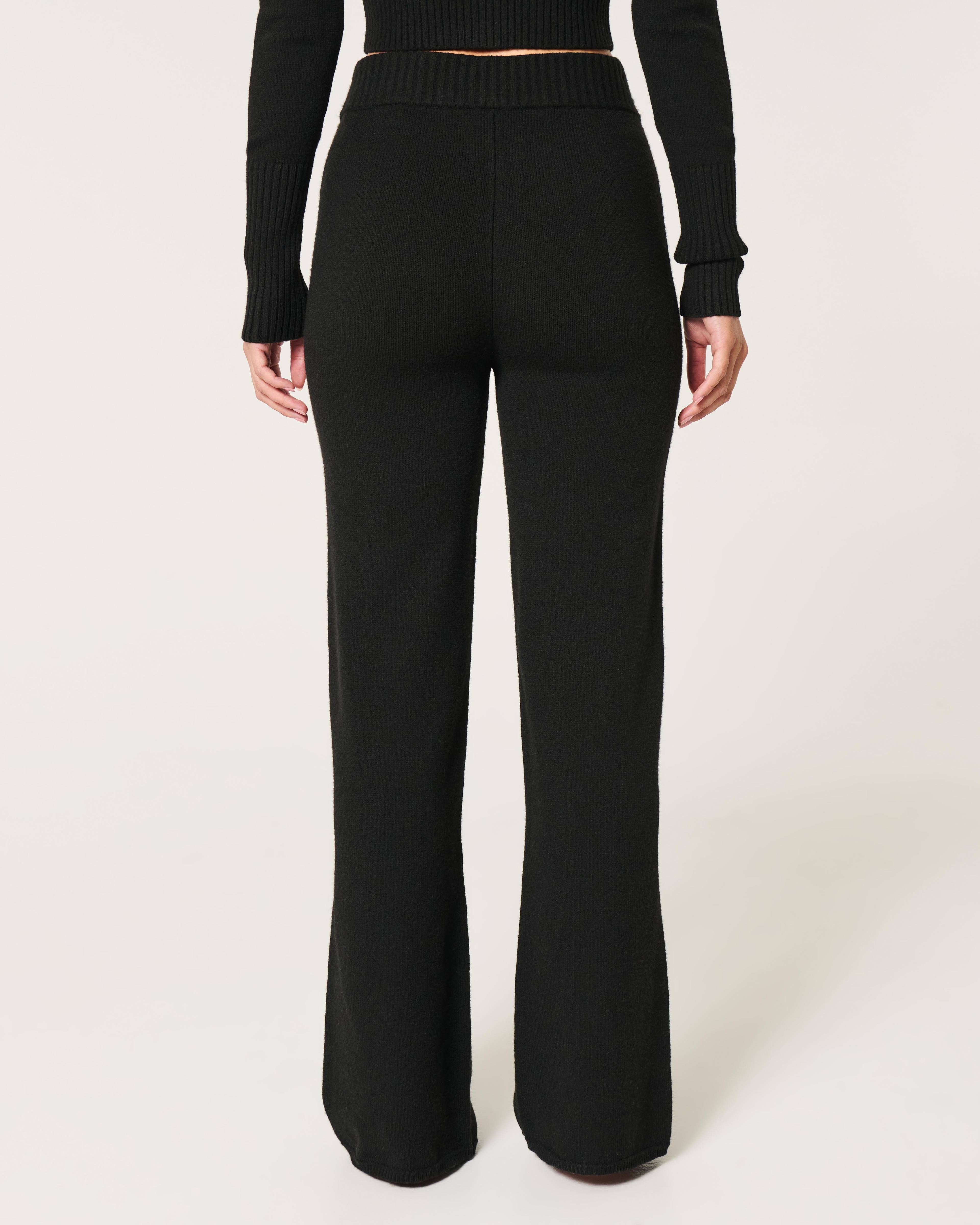 Gilly Hicks Sweater-Knit Straight Pants Product Image