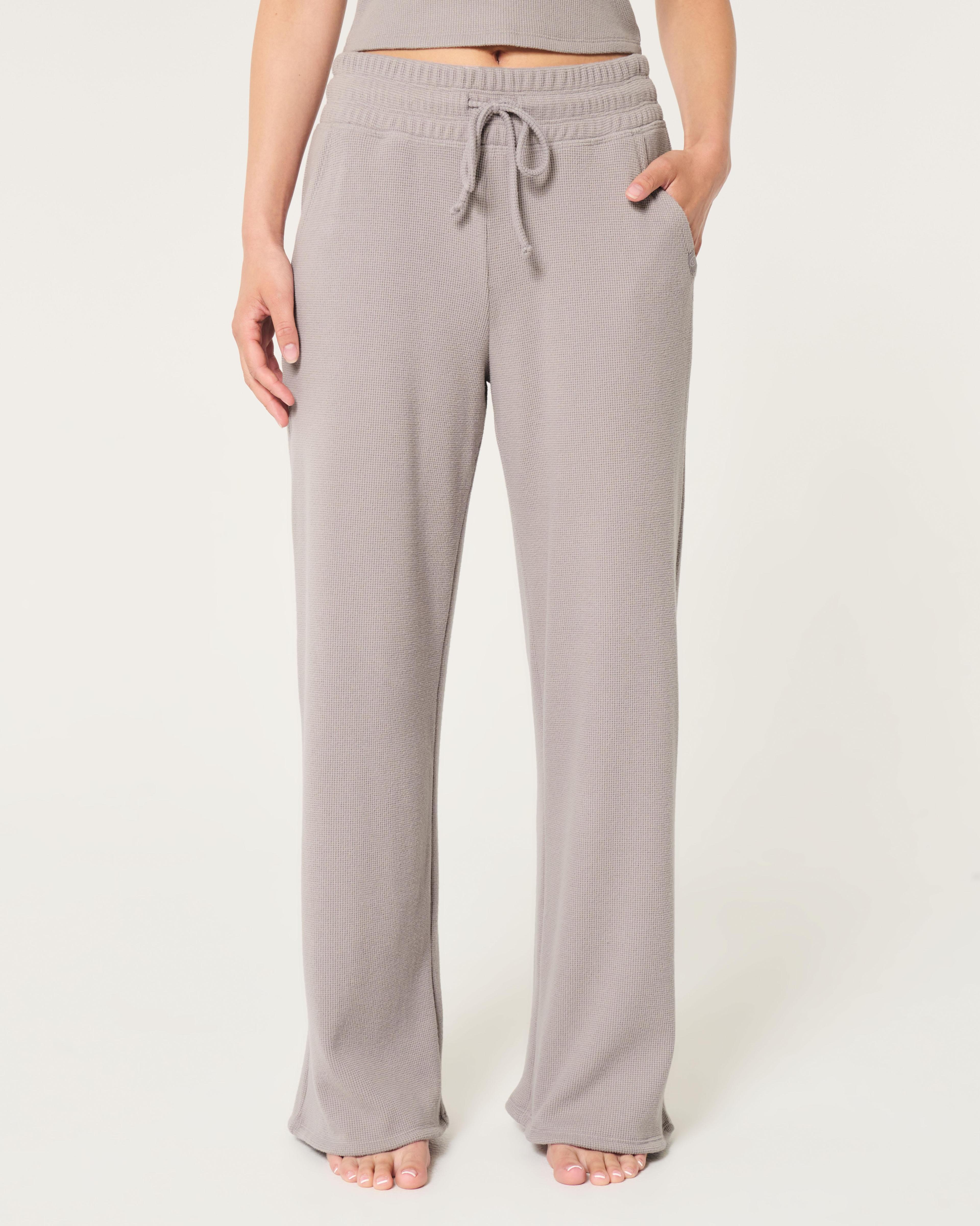 Gilly Hicks Waffle Wide-Leg Pants Product Image