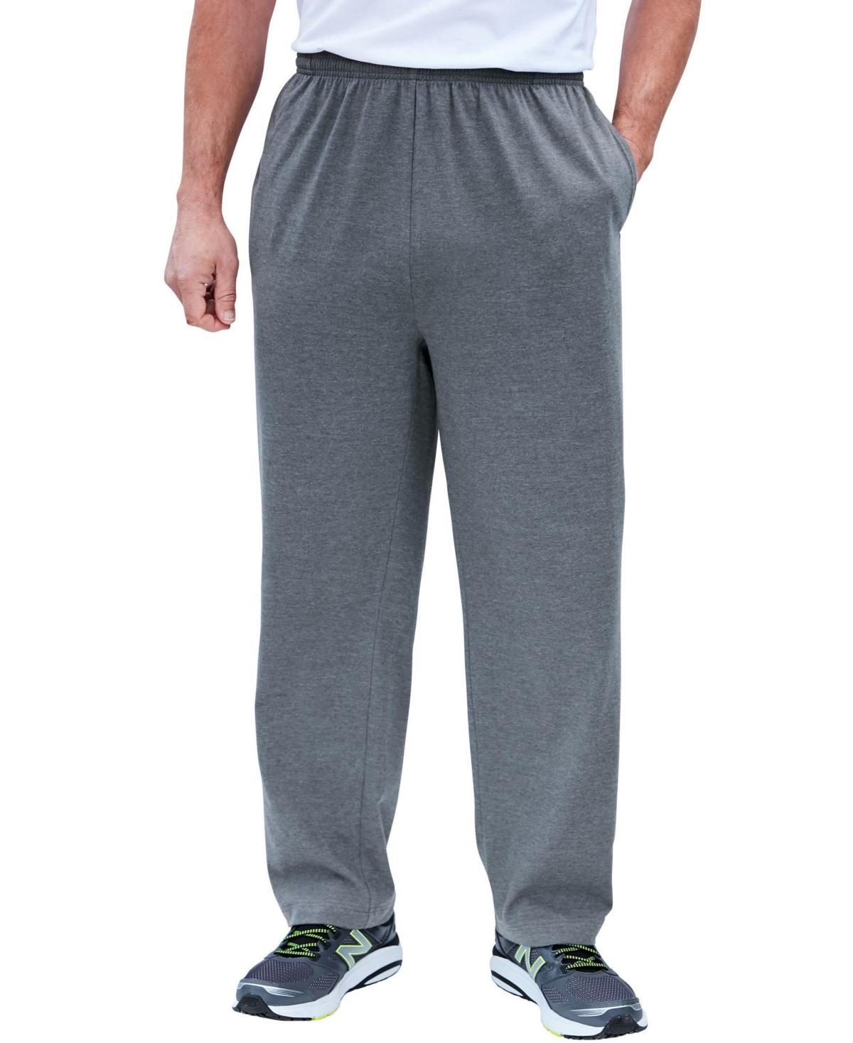 KingSize Mens Lightweight Jersey Open Bottom Sweatpants Product Image