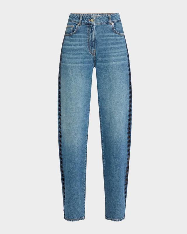 Gotz Cut-Out Straight-Leg Jeans Product Image