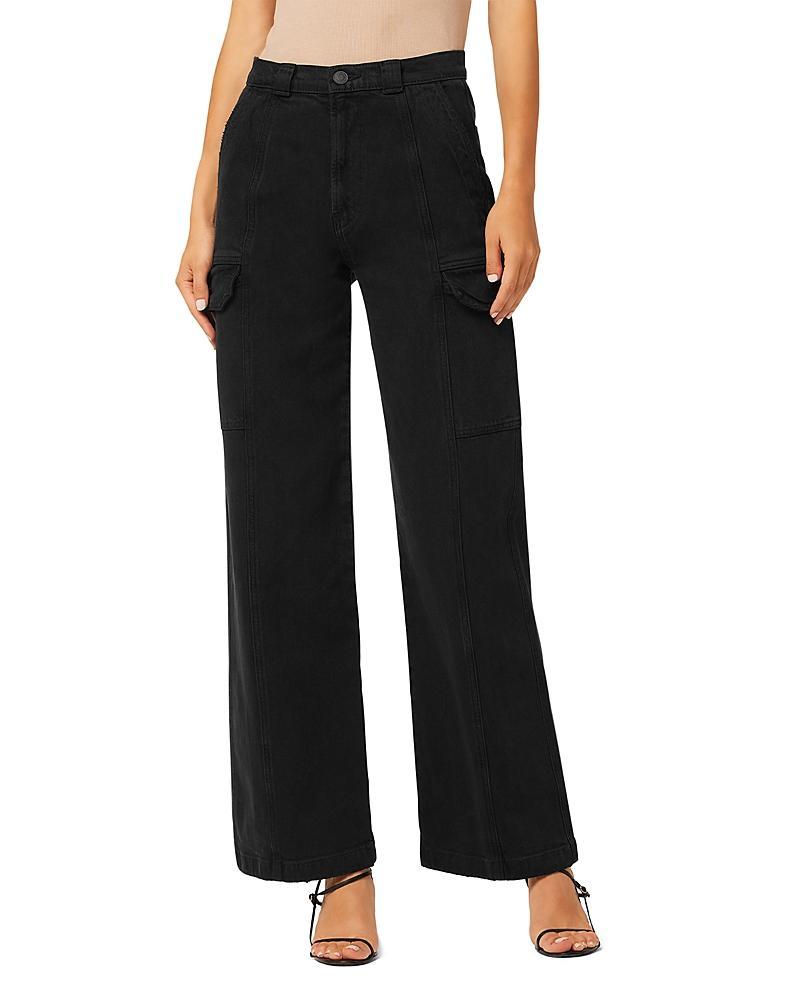 Hudson High Rise Cargo Wide Leg Jeans Product Image