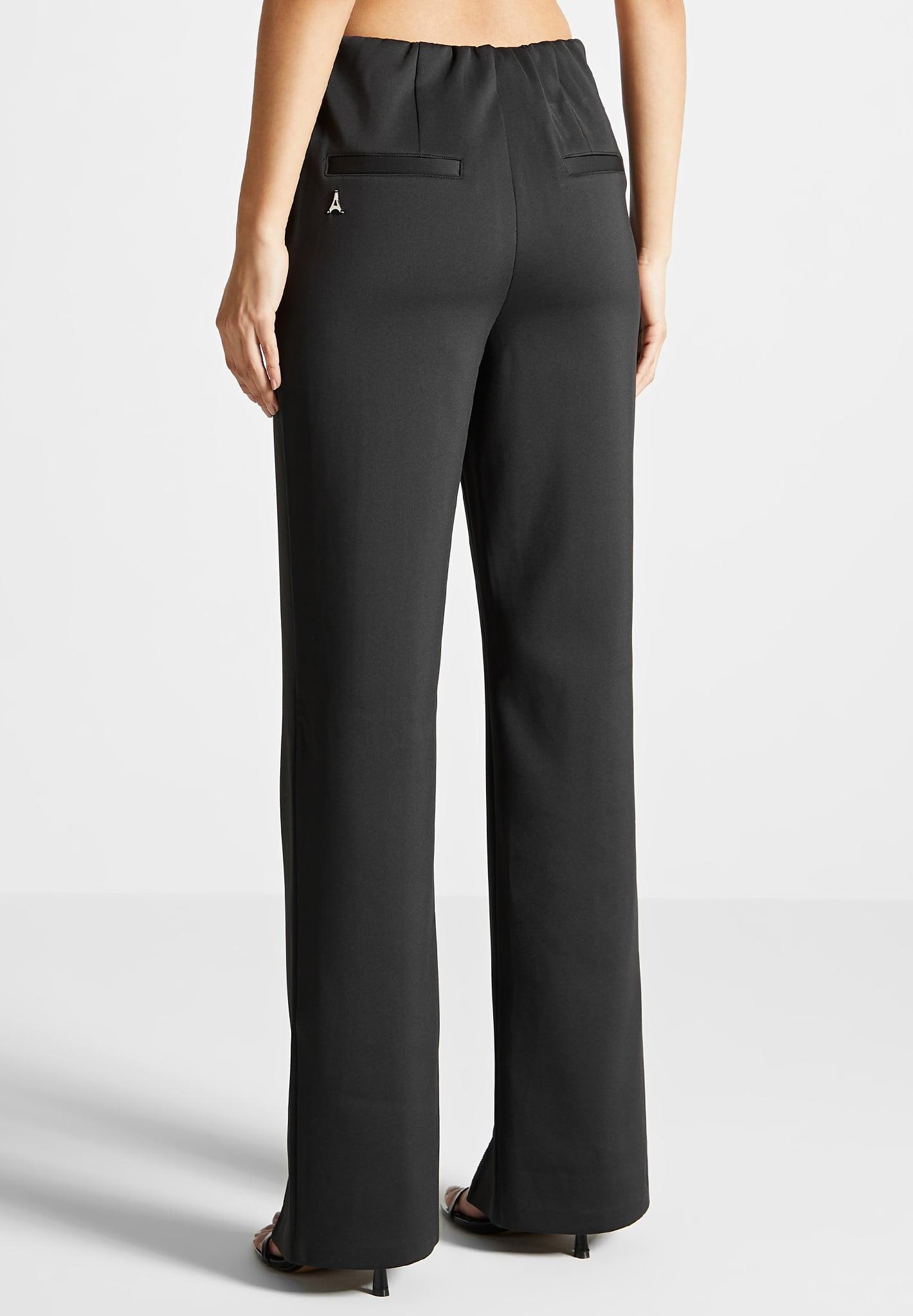 Zip Neoprene Trousers - Black Female Product Image