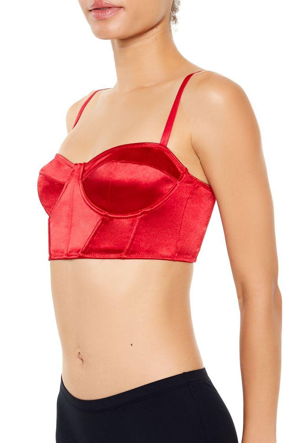 Satin Lingerie Cropped Cami | Forever 21 Product Image