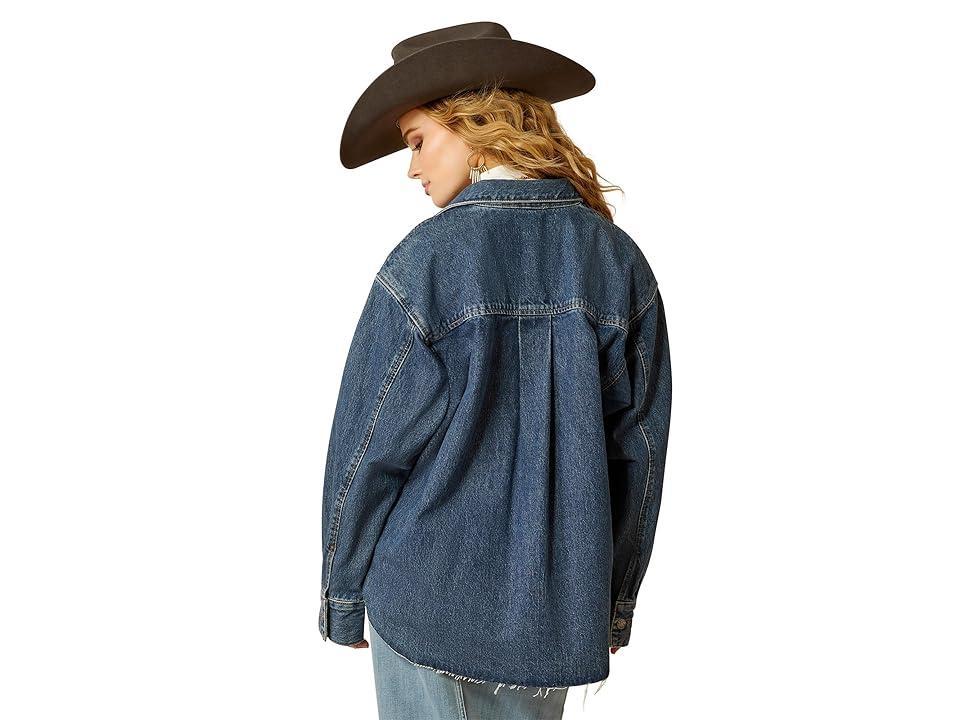 Ariat Denim Shirt Jacket (Hesperia) Women's Clothing Product Image