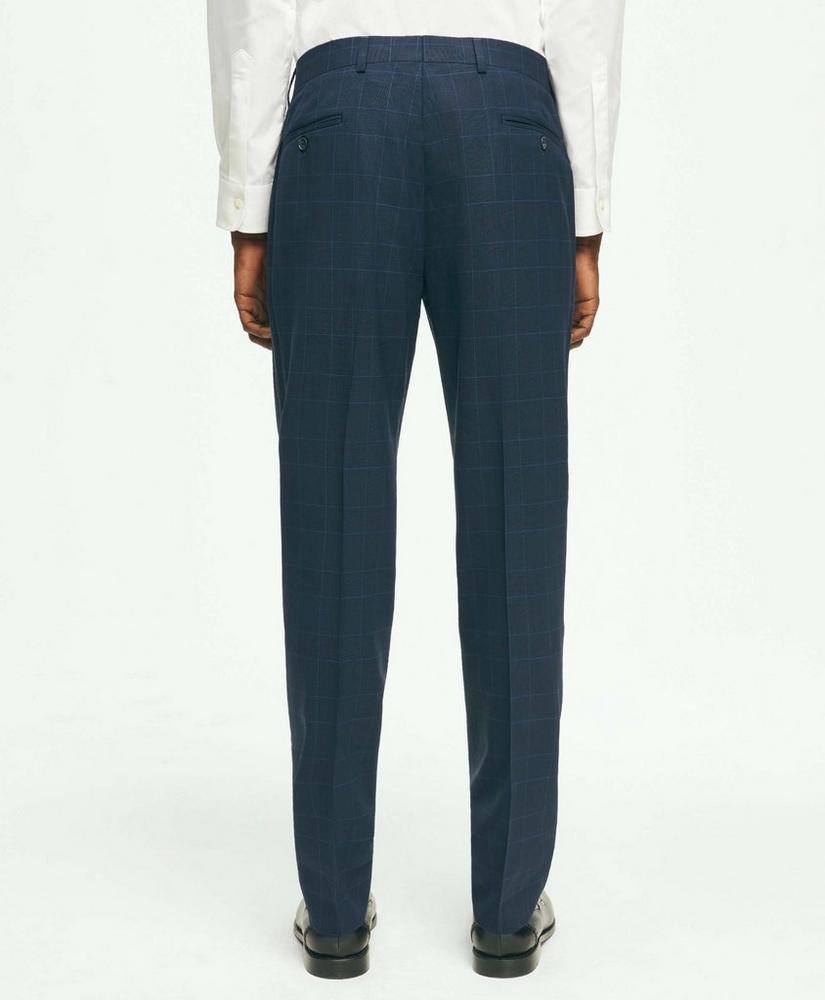 Brooks Brothers Explorer Collection Slim Fit Wool Checked Suit Pants Product Image