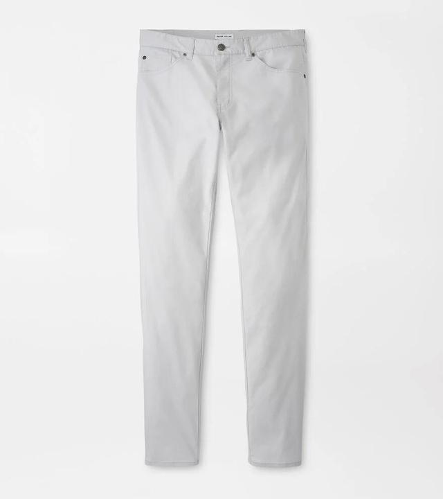 Peter Millar Mens Crown Comfort Five-Pocket Pant | Color: British Grey | Size: 32 Product Image