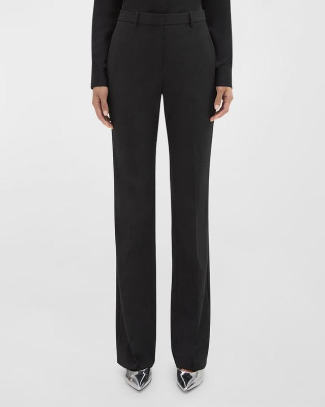 Traceable Wool Slim Straight-Leg Trousers Product Image